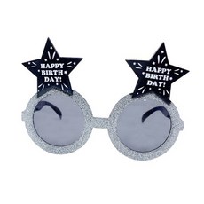 해피벌스데이생일파티생일안경 실버골드이벤트소품파티안경 모던스타일, 골드