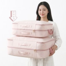 DX 부피순삭 와이어 이불 의류 압축 파우치 세트, 1개, 2개입