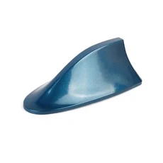 휴대용 자동차 상어 핀 안테나 펀치 프리 방수 FM/AM 라디오 신호 공중 커버 지붕, 02 Blue