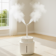 더위즈 uv살균 초음파 대용량 가습기, 6L, 화이트, chuv-1701