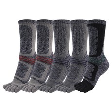 마마로 스포츠 남성 이중파일 발가락 장목 양말 5켤레