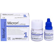 Prevest Denpro Micron Luting GIC Type 1 Glass Ionomer Cement Powder Liquid Kit Dental, 80g, 1개