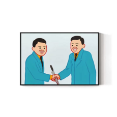 Joan Cornella 조안 코넬라 작품 그림 미술전시 주방 현관 서재 침실 거실에 걸면 좋은 캔버스 그림 액자 38, 우드