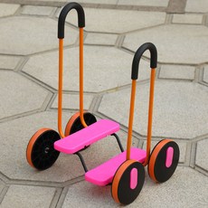 체력 운동 페달롤러 체육교구 페달 자전거 감각통합, 1개, 1cm, 핑크 사륜 페달 스쿠터