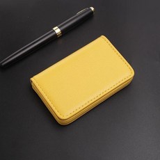 商務高檔名片盒, 黃色, 1個