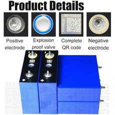 3.2V 100AH lifepo4 A급 배터리 DIY 충전식 보트 태양광 에너지 저장 가정용 면세, 02 3.2V 100AH-1PCS