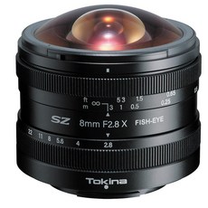 Tokina Tokina Tokina SZ 8mm F2.8 X FISH-EYE X 180 640487 어안 렌즈 후지 필름 마운트
