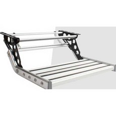 접이식 캠핑카 사다리 스틸 RV 알미늄 스텝 발판 계단, 경량 단층 발판 조명 DX0110