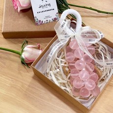 benesell 포도알비누 인테리어 감성 천연 비누 선물, 그레이프 약 30개입 [스퀘어 선물 상자], 1개, 1L