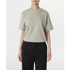 매장정품 무신사스탠다드우먼 MUSINSA STANDARD WOMAN 우먼즈 릴렉스 핏 크루 넥 반팔 티셔츠 [세이지] MWJTS0Z03-SA 541835