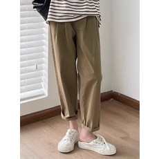 孕婦褲 高腰託腹老爹褲 闊腿直筒休閒褲