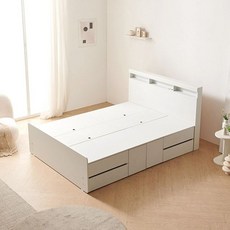 C31026 LED 높은 2단 수납침대 Q E형 3colors may+776Ki, 메이플화이트, 메이플화이트