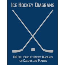 (영문도서) Ice Hockey Diagrams: 100 Full Page Ice Hockey Diagrams for Coaches and Players Paperback, Independently Published, English, 9781688249257