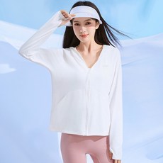 【釣友俱樂部】夏季戶外釣魚防曬衣 UPF50 防紫外線 釣魚防曬衣服女 連帽外套 輕薄透氣 釣魚服, 霜奶白,XL, 1個