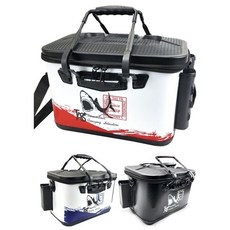 하드 살림통 낚시가방 로드 거치대 밑밥통 태클박스 수납 보관함, 아이보 40CM 블랙