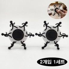 치트몰 1+1 걸어다니는 착시 인형 피젯 스피너 14+, 2개, 블랙