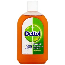 데톨 오리지널 액체 소독 살균제 Dettol Original Liquid Antiseptic Disinfectant 500ml 1개