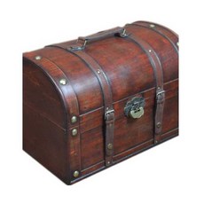 빈티지 나무 상자 보물상자 중간 타입 엔틱 소품 수납함 촬영 우드박스 마호가니, 3. 45x32x32