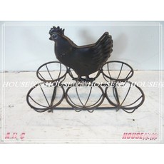 *︵House傢飾︵* 鍛鐵公雞造型蛋架 限量新款, 1個