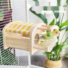 사랑앵무 놀이터 횃대 새장용 원목 쉼터 배변망, 3. 래빗퍼 보온 패드