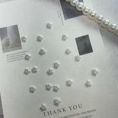 별 모양 진주 네일파츠 5개입, 1개, A - 별