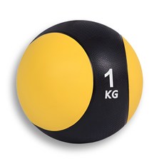맥스온 미끄럼방지 메디신볼 중량볼 크로스핏 홈트레이닝, 1개, 1kg, 블랙