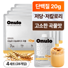 오늘로 오늘쉐이크 식사대용 단백질 쉐이크 곡물맛, 28개, 40g