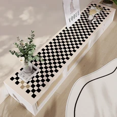 미니멀리스트 TV 캐비닛 테이블 매트 고급 방수 오일 워시 프리 식사 가장자리 커버 탁상 보호, 07 09, 15 30-100