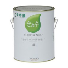 노루 순앤수100, 검정색, 4L, 1개