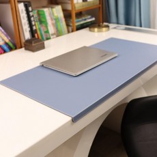 데스크 부동산 매트 시트 사무실 다용도 회사 서류 서재, 3mm, 바닐라블루 3mm 중간 4.3mm 양면 가죽