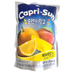 농심 카프리 썬 오렌지망고, 200ml, 8개