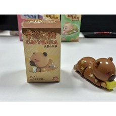 蠟筆小新發條盲盒動感新生活爬行玩具手辦兒童七夕生日禮物, 彩盒【爬行卡皮巴拉】棕色, 1個