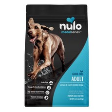 Nulo 諾樂 金牌無穀犬糧 狗乾糧 優質蛋白質 低敏 Omega護膚亮毛 多種口味可選, 1個, 成犬-鮭魚.地瓜4.5LB
