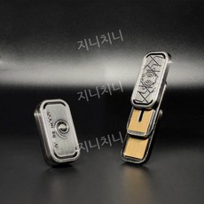 마그네틱 EDC 동전 핑거 스피너 스트레스 해소 메탈 토이 트릭, 기본, 앤틱실버