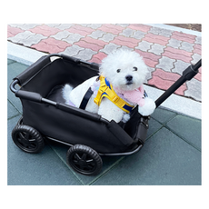 강아지 외출용 이동 베이비카, 1개, 미니애견유모차