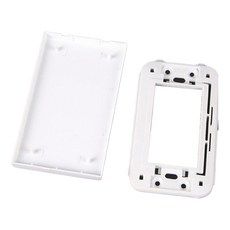 中一電工 一連用卡式蓋板 白色 無孔 1孔 2孔 3孔 4孔 開關蓋板 插座蓋板 聯蓋插座蓋板, 1個