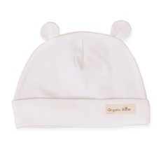 Organic Boom 素色小熊造型包頭帽