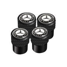 GLA GLB EQC GLC GLK 호환 밸브 캡 커버 타이어 밸브캡 알루미늄 합금 자동차, 블랙 프리미엄 표준, 1개