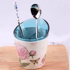 니드코 퀸로즈 스탠드 수저통 숟가락 꽂이 식기 건조대 정리함 설거지 주방