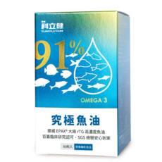 科立健 究極魚油60顆/盒 (挪威EPAX大廠rTG高濃度魚油), 1個, 60顆