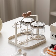 두부리옹 화이트 다용도 미니컵걸이 거치대 컵정리대, 1개, 핑크 4P