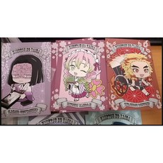 幸幸貓 鬼滅之刃角色特典明信片五入一組，精美收藏，動漫周邊, 1個