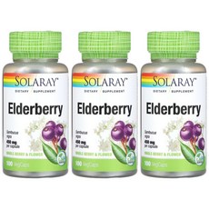 쏠라레이 엘더베리 450mg 베지캡슐 100정, 3개