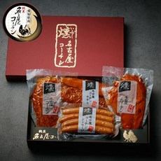 [TV소개되었습니다♪] 순계 나고야 코친 훈제 4종 선물 세트 안주, 1개