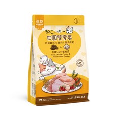 MOG&DOG 貓糧 凍乾無榖鮮肉 高蛋白飲食系列, 1個, 田園雙饗宴_1.8kg