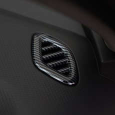 그라피카 트랙스 크로스오버 대쉬보드 상단 송풍구 커버 카본 몰딩 스크래치 방지 튜닝, [유광 카본] - 송풍구 몰딩