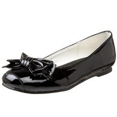 Laura Ashley Little Kid/Big Kid LA6487 발레 플랫 블랙 330609