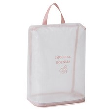 PVC防水鞋子收納袋 CXC9162 鞋包 鞋袋 運動鞋袋 跑鞋收納 鞋子收納袋 旅行收納袋, 粉色, 1個