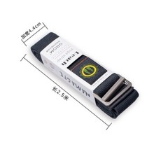 雙環調節伸展帶 防滑紋路瑜伽帶 純棉瑜珈伸展帶 開肩拉筋伸展帶 瑜伽輔助帶, 深灰,2.5米, 1個