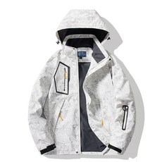 남성 스키복 세트 브라이트레드 컬러 카모플라주 디자인, 1개, 카모플라주화이트1 남성용